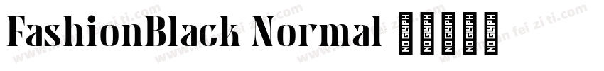 FashionBlack Normal字体转换
